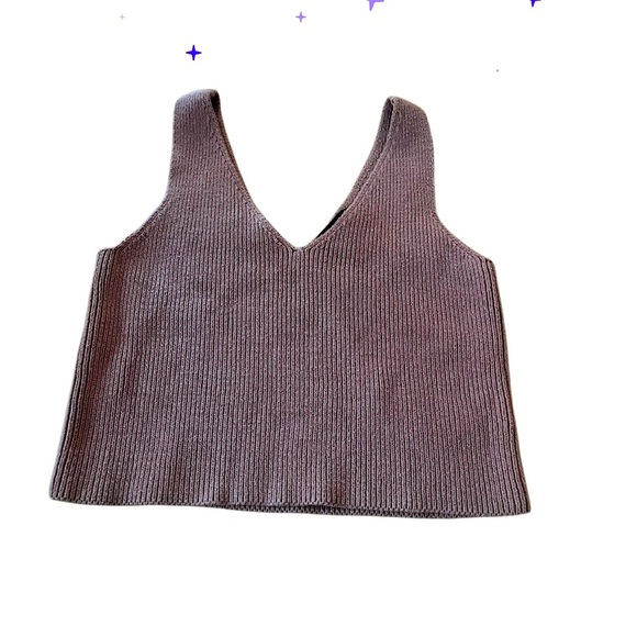 House of Harlow 1960 cropped ribbed sweater tank top, size XS - Picture 1 of 4